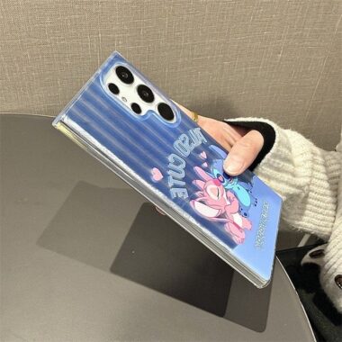 cute Stitch cartoon full cover Samsung phone case