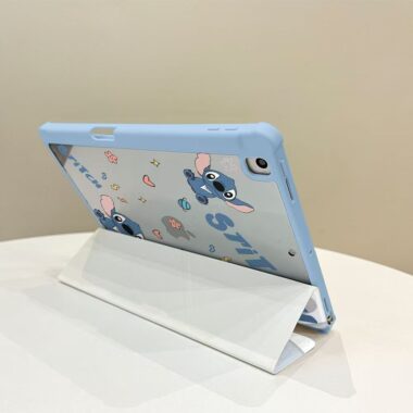 Cartoon Stitch Y shape folding shockproof iPad case