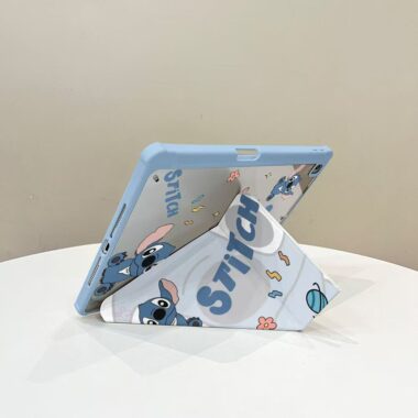 Cartoon Stitch Y shape folding shockproof iPad case