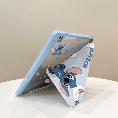 Cartoon Stitch Y shape folding shockproof iPad case