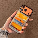 Sunset orange cloud ultra-slim shockproof iPhone 17 case