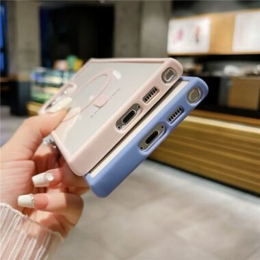 Clear acrylic magnetic soft Samsung S24 Ultra phone case