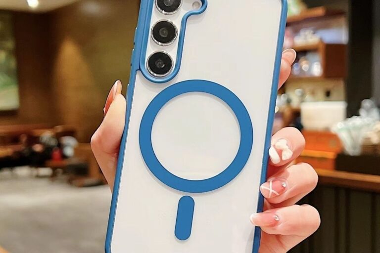 Clear magnetic silicone Samsung S24 Ultra shockproof case