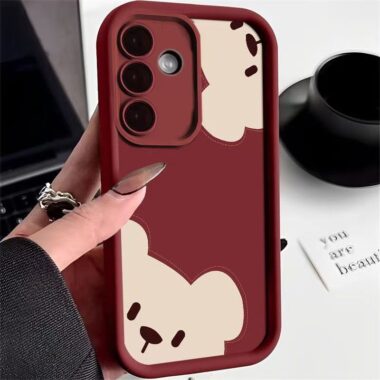 Two little bears soft shockproof Samsung phone case