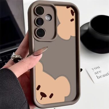 Two little bears soft shockproof Samsung phone case