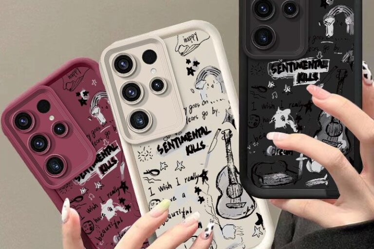 Vintage English guitar full cover shockproof Samsung Ultra case