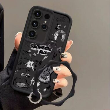 Vintage English guitar full cover shockproof Samsung Ultra case