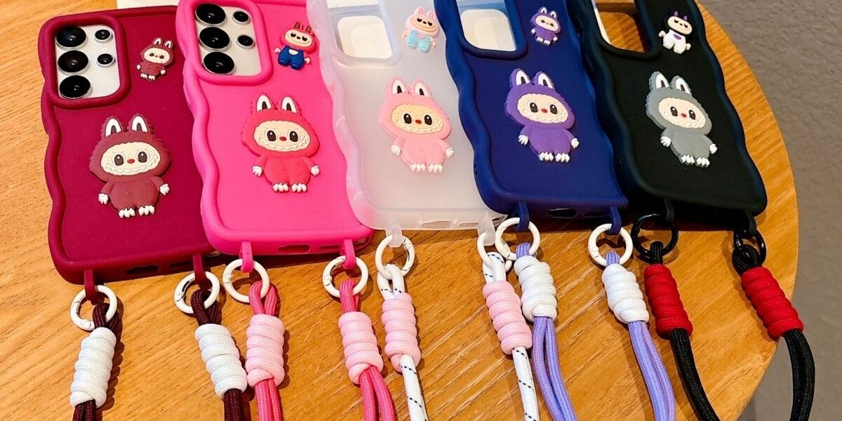 Wave texture frosted cartoon silicone shockproof Samsung case