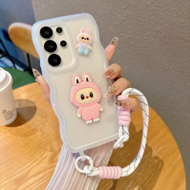 Wave texture frosted cartoon silicone shockproof Samsung case