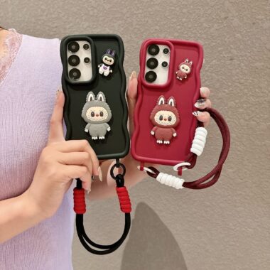 Wave texture frosted cartoon silicone shockproof Samsung case