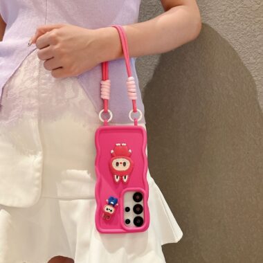 Wave texture frosted cartoon silicone shockproof Samsung case